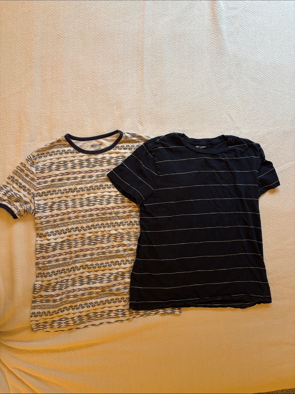 Old Navy/Target Striped Crew & Patterned Short Sleeve Tees